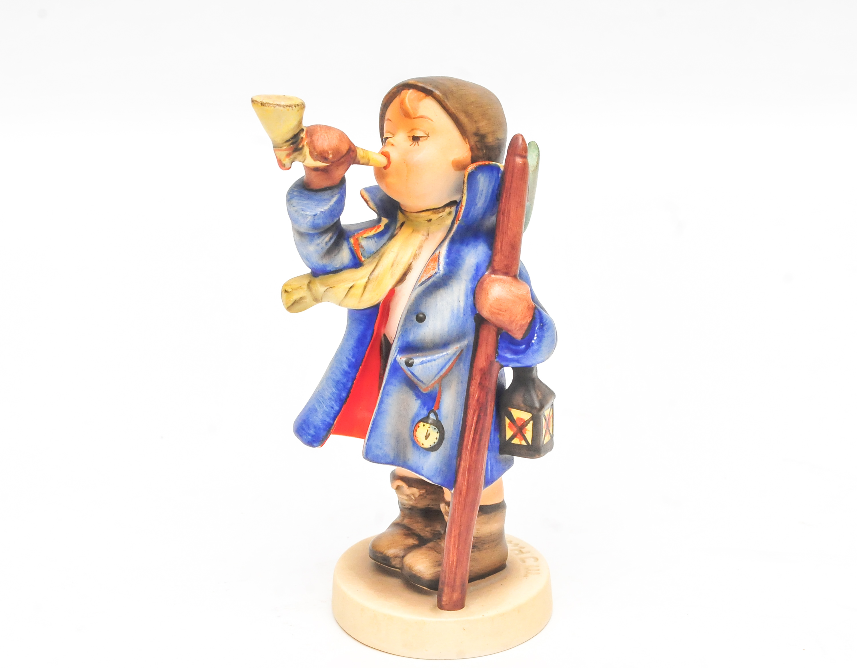 Little Hummel Figurine of Boy Blowing Horn