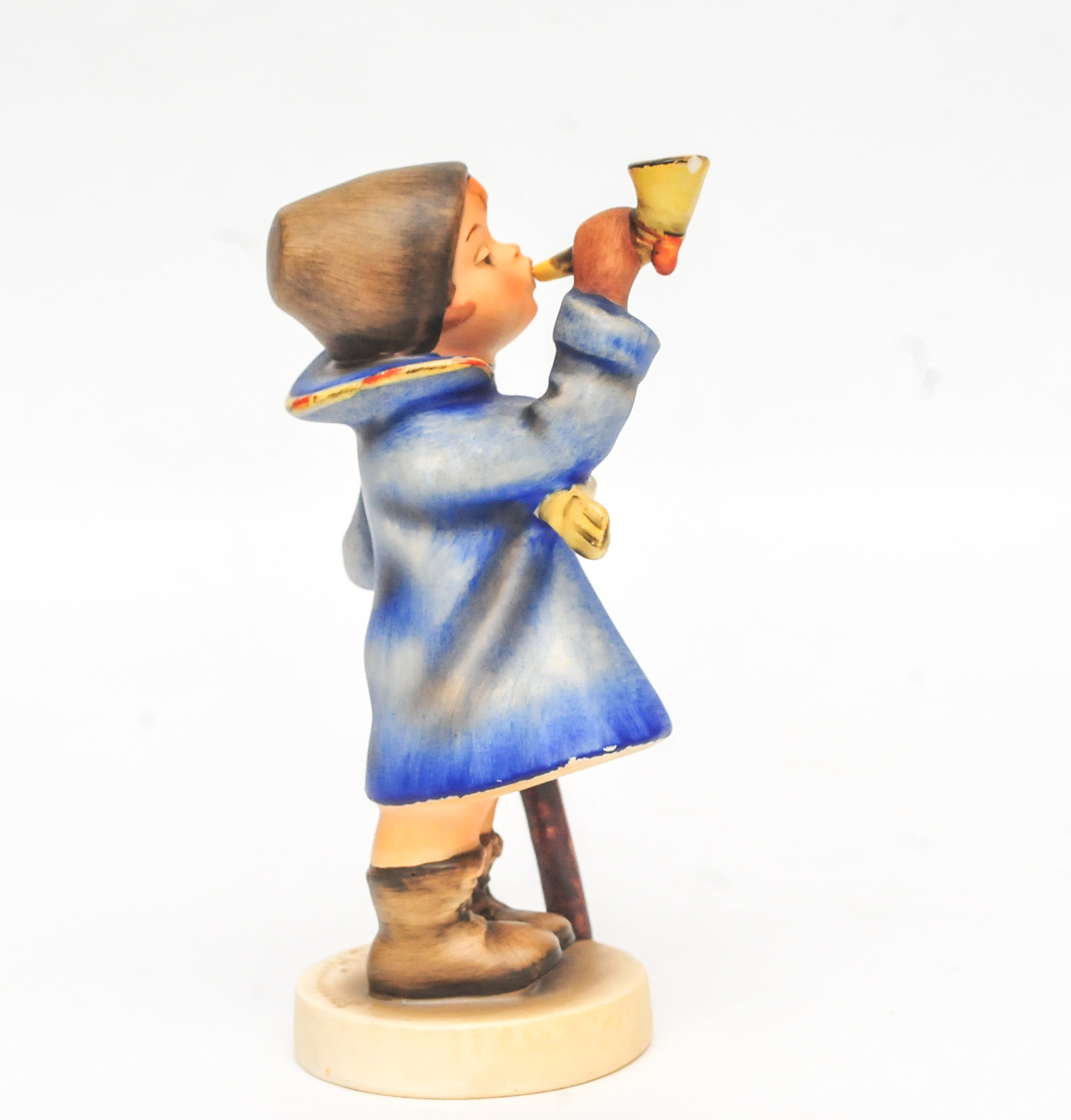 Little Hummel Figurine of Boy Blowing Horn