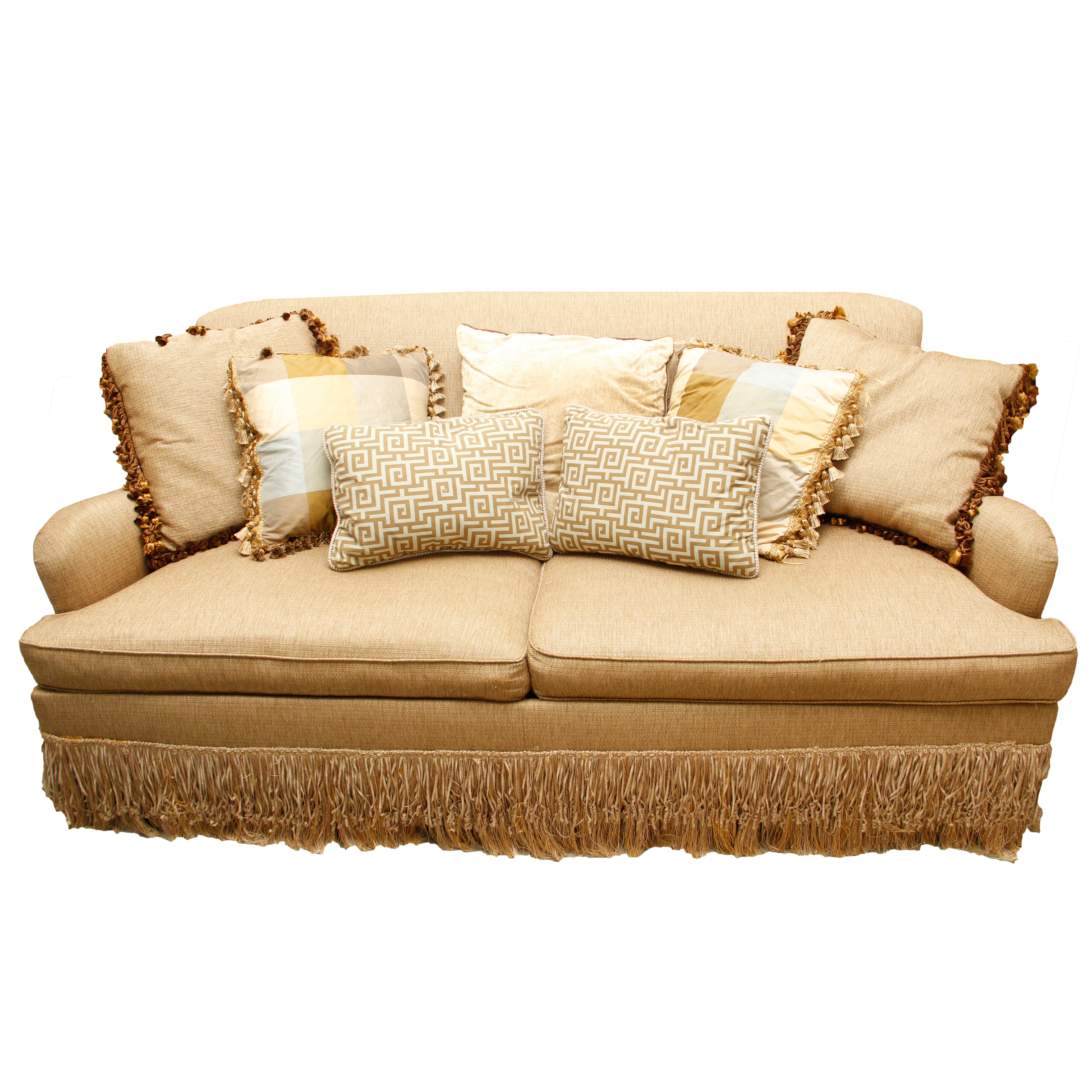 Large Contemporary Brown Sofa