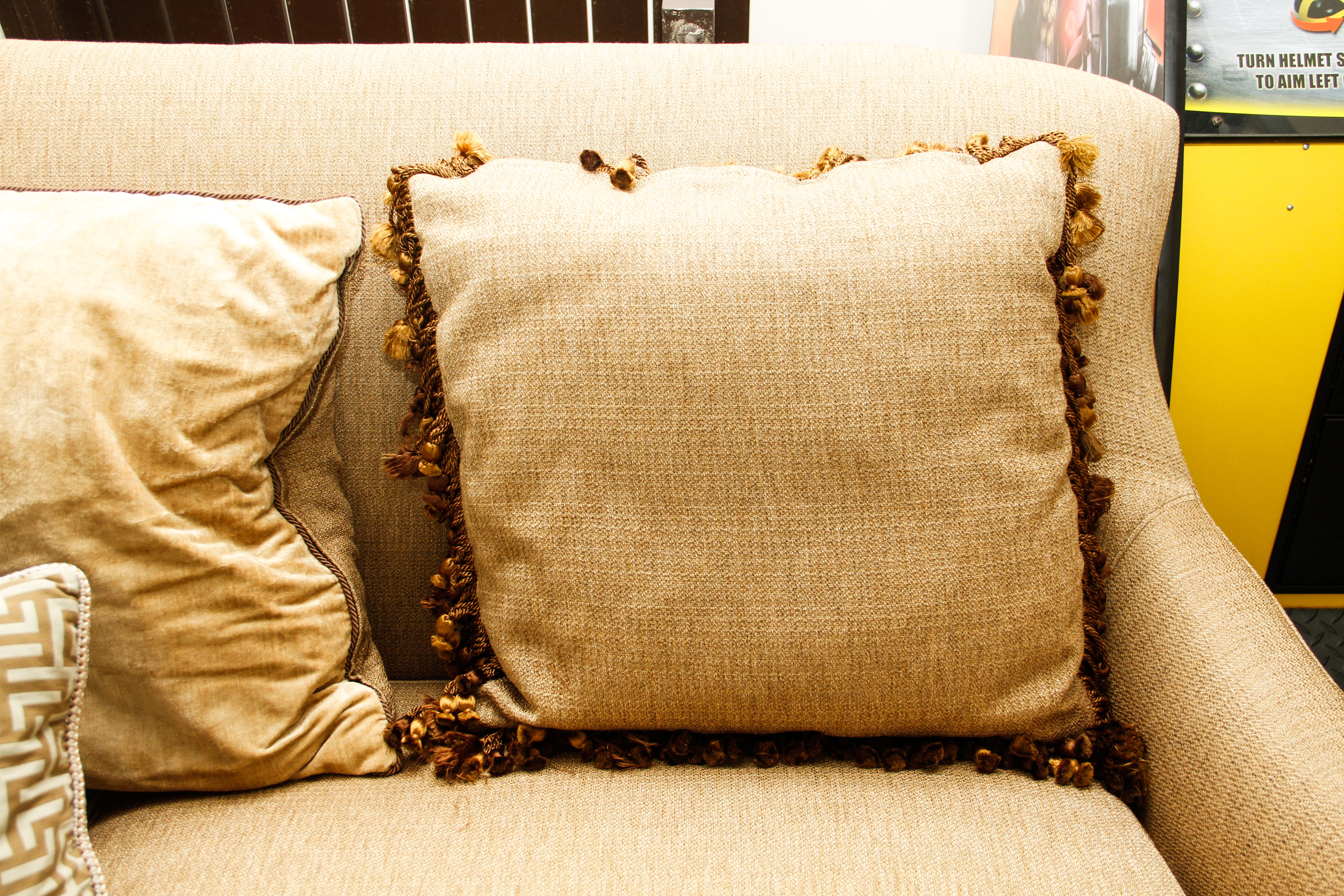 Large Contemporary Brown Sofa