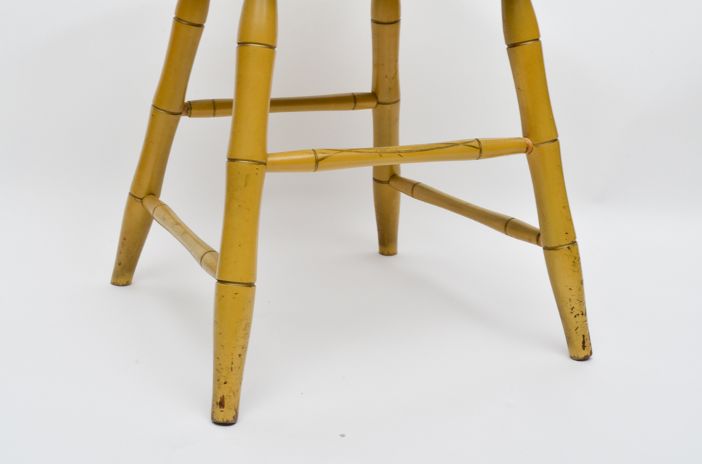 Yellow Painted Hitchcock Side Chair
