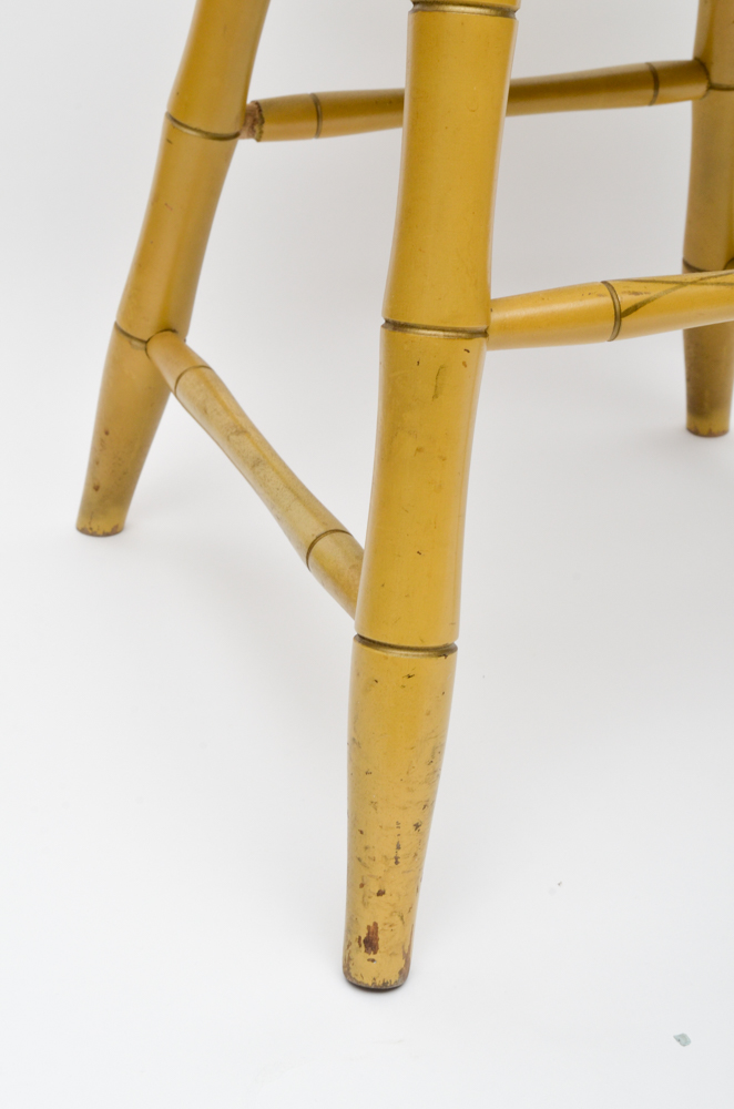 Yellow Painted Hitchcock Side Chair