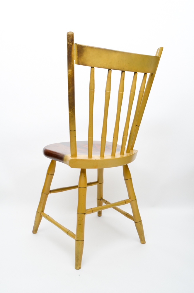 Yellow Painted Hitchcock Side Chair