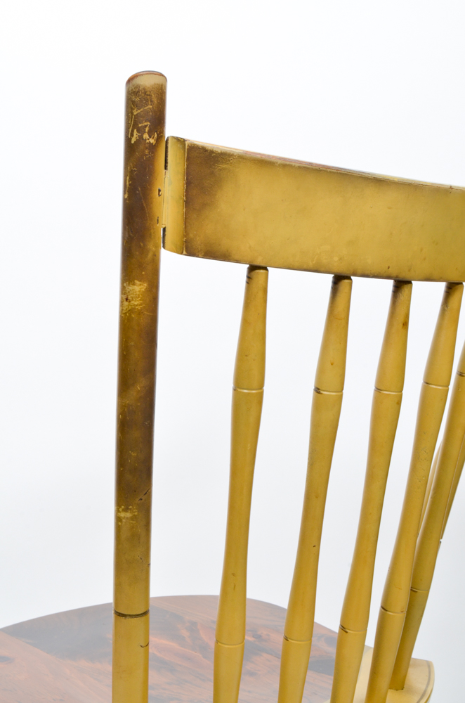 Yellow Painted Hitchcock Side Chair