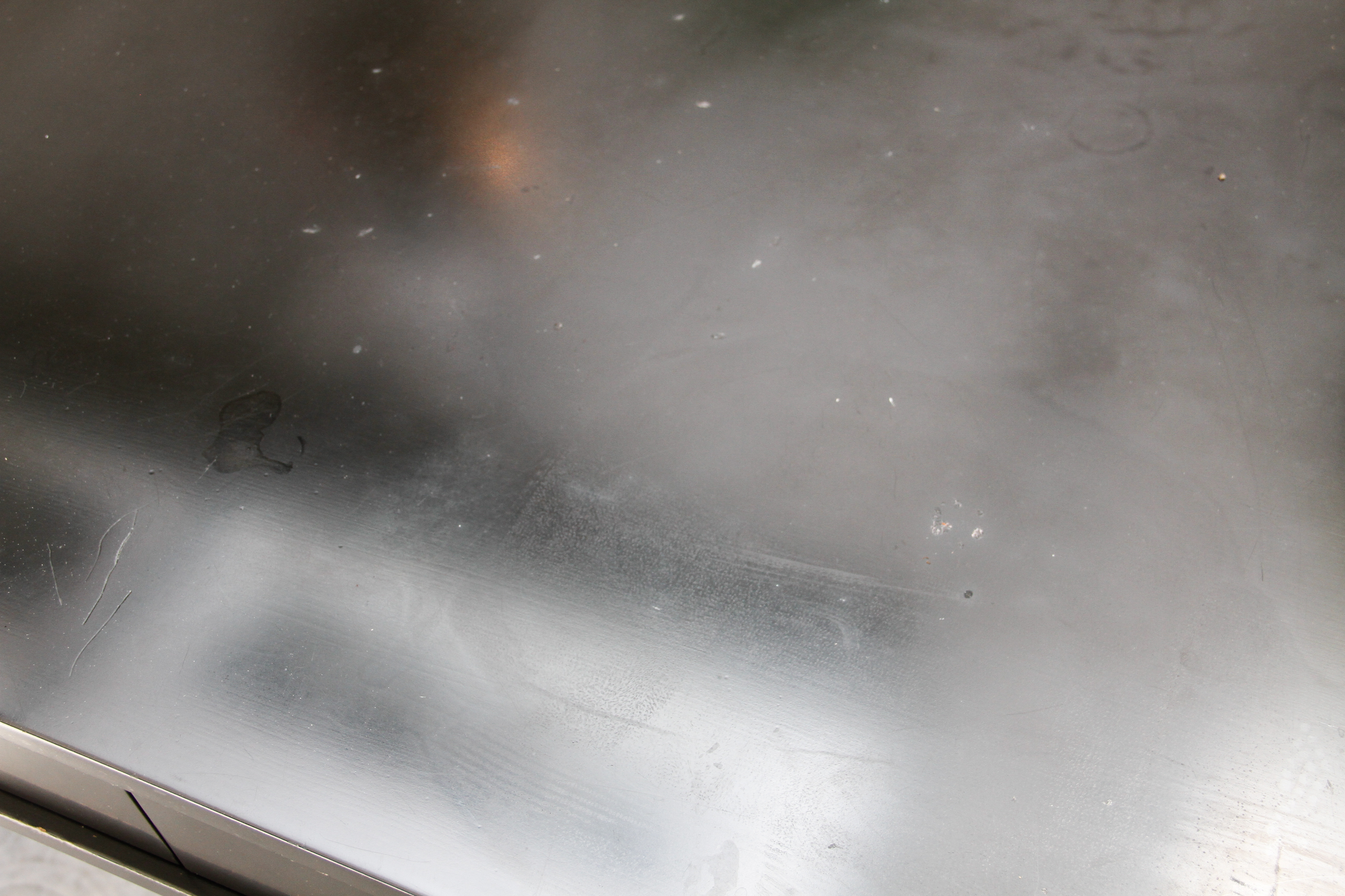 Contemporary Black and Silver-Tone Desk