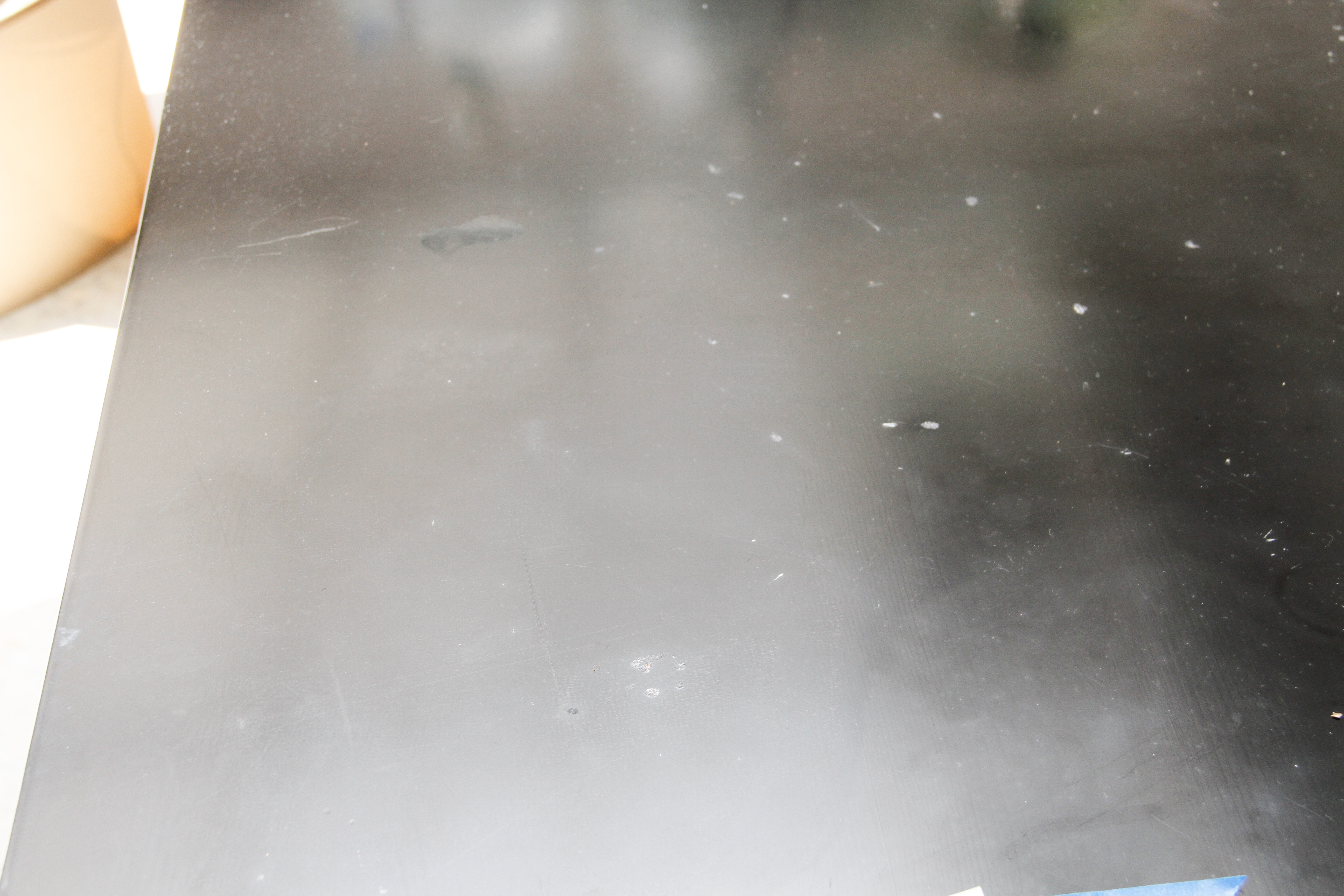 Contemporary Black and Silver-Tone Desk
