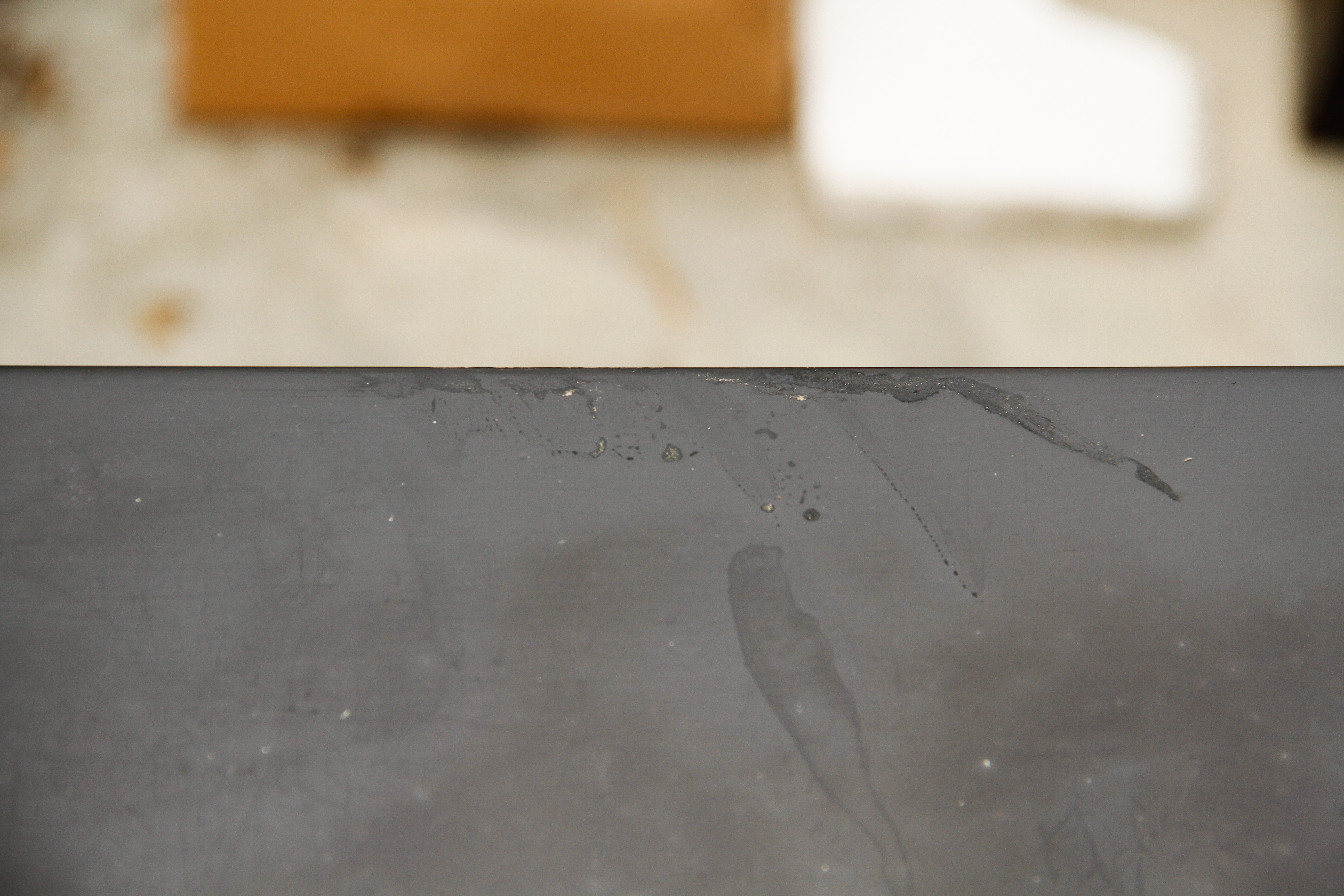 Contemporary Black and Silver-Tone Desk