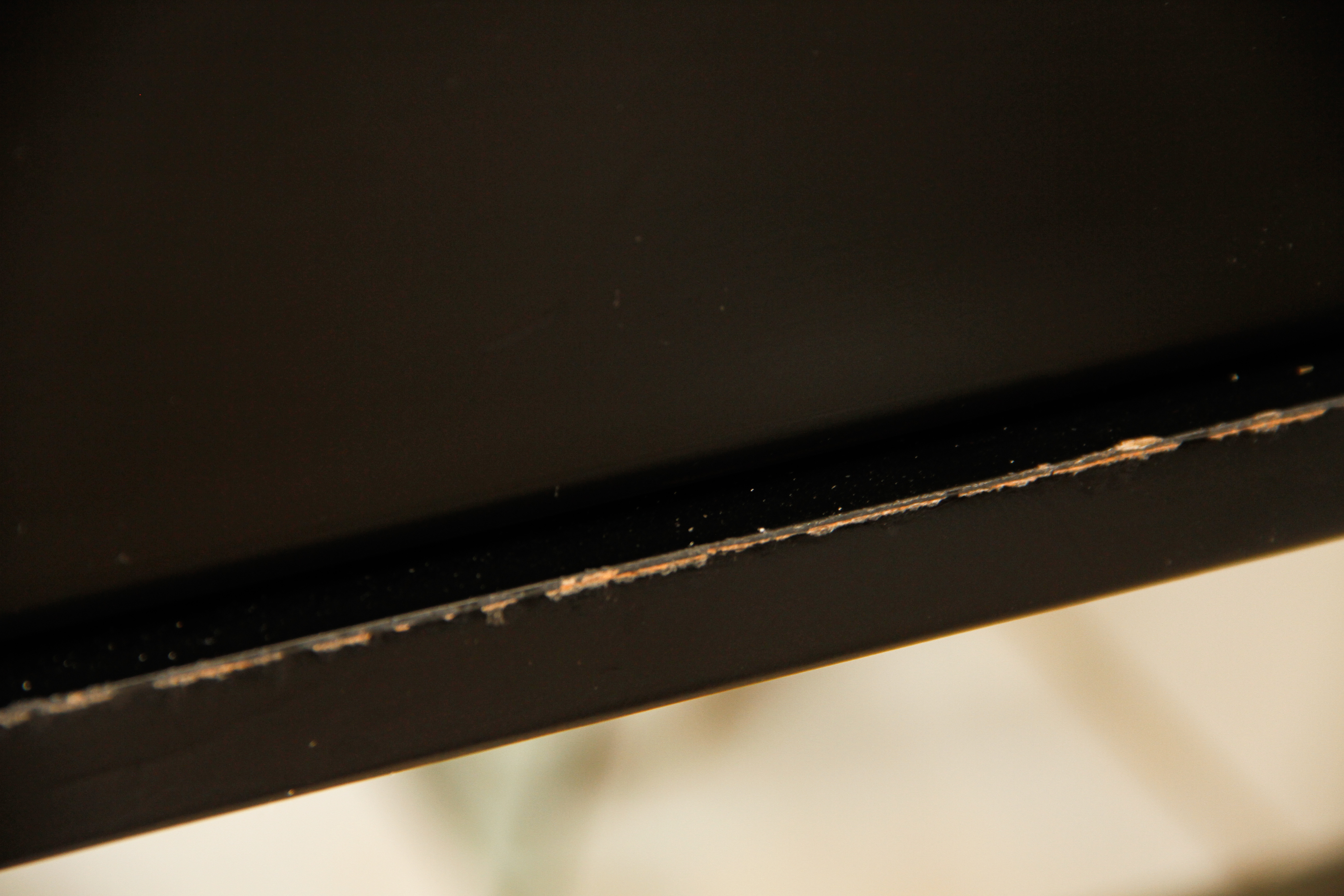 Contemporary Black and Silver-Tone Desk