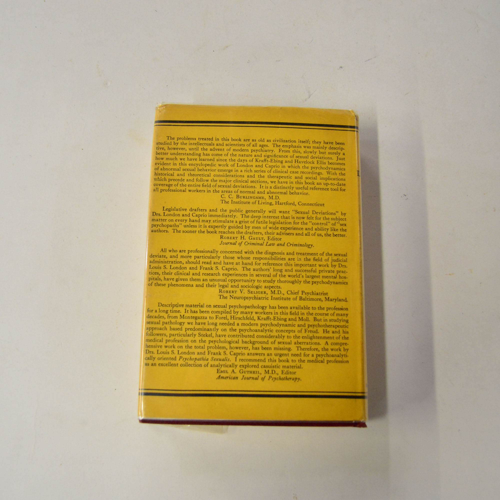 Sexual Deviations A Psychodynamic Approach by Louis S. London, M.D. and Frank S. Caprio, M.D.