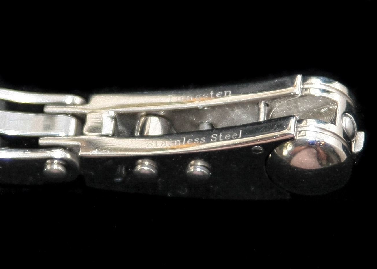 Stainless Steel and Leather Bracelet and Nail Ring