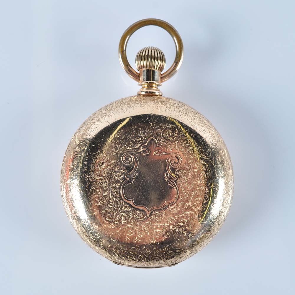 Circa 1884 Elgin 14K Men's Pocket Watch