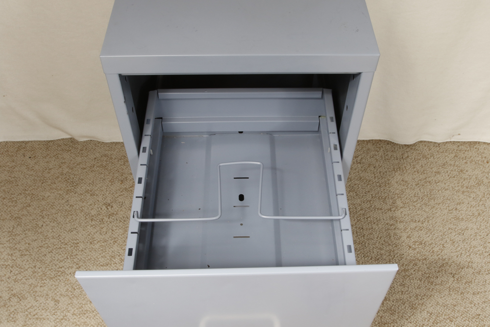 Metal Two Drawer Filing Cabinet