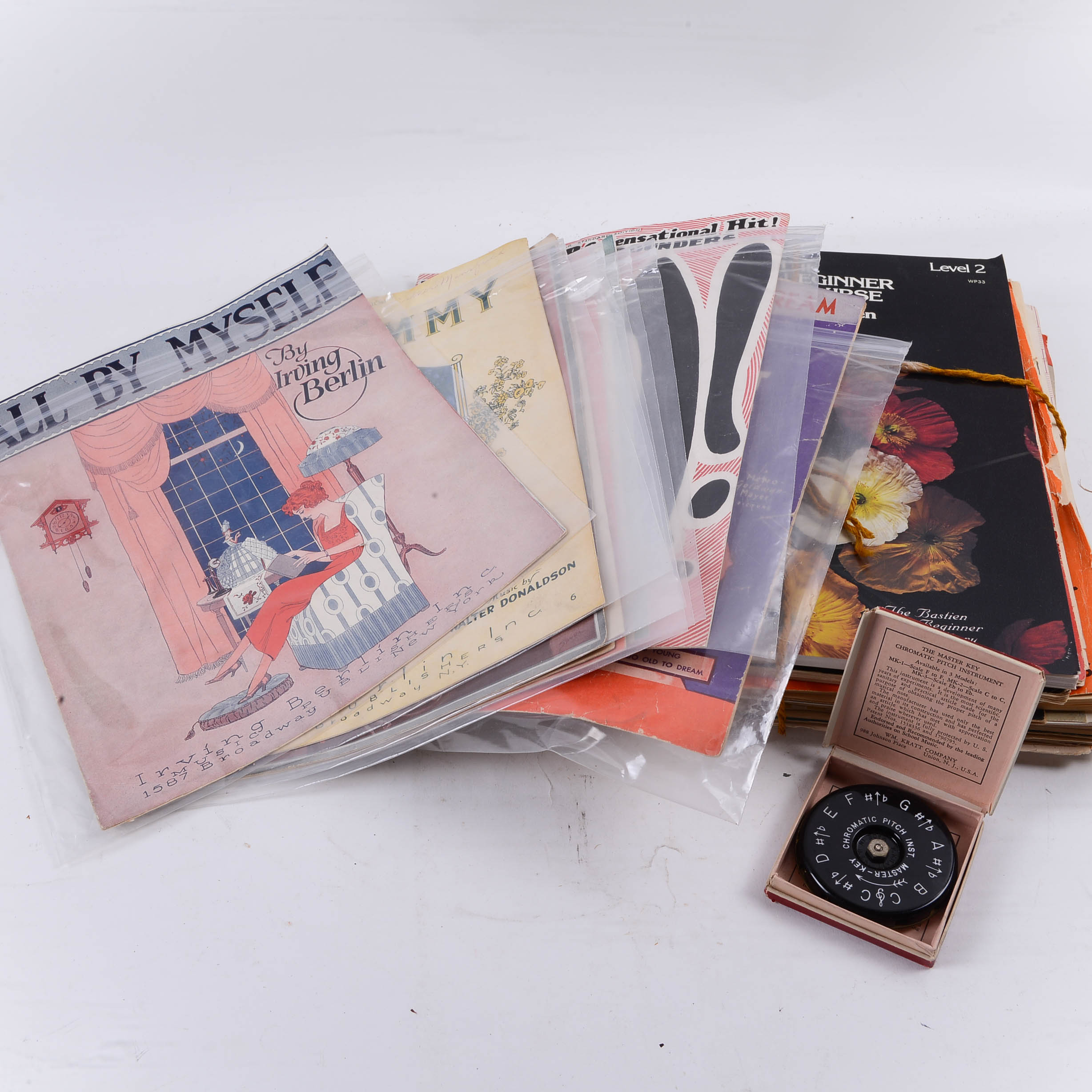 Sheet Music and Kratt Master Key Chromatic Pitch Instrument