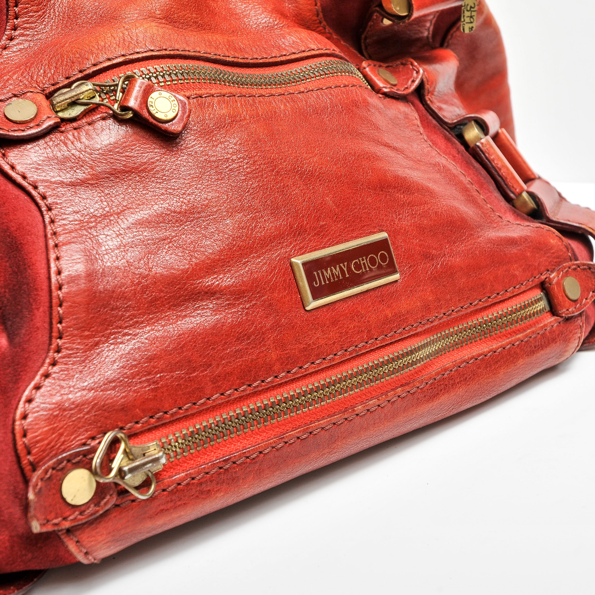 Jimmy Choo Red Leather Handbag