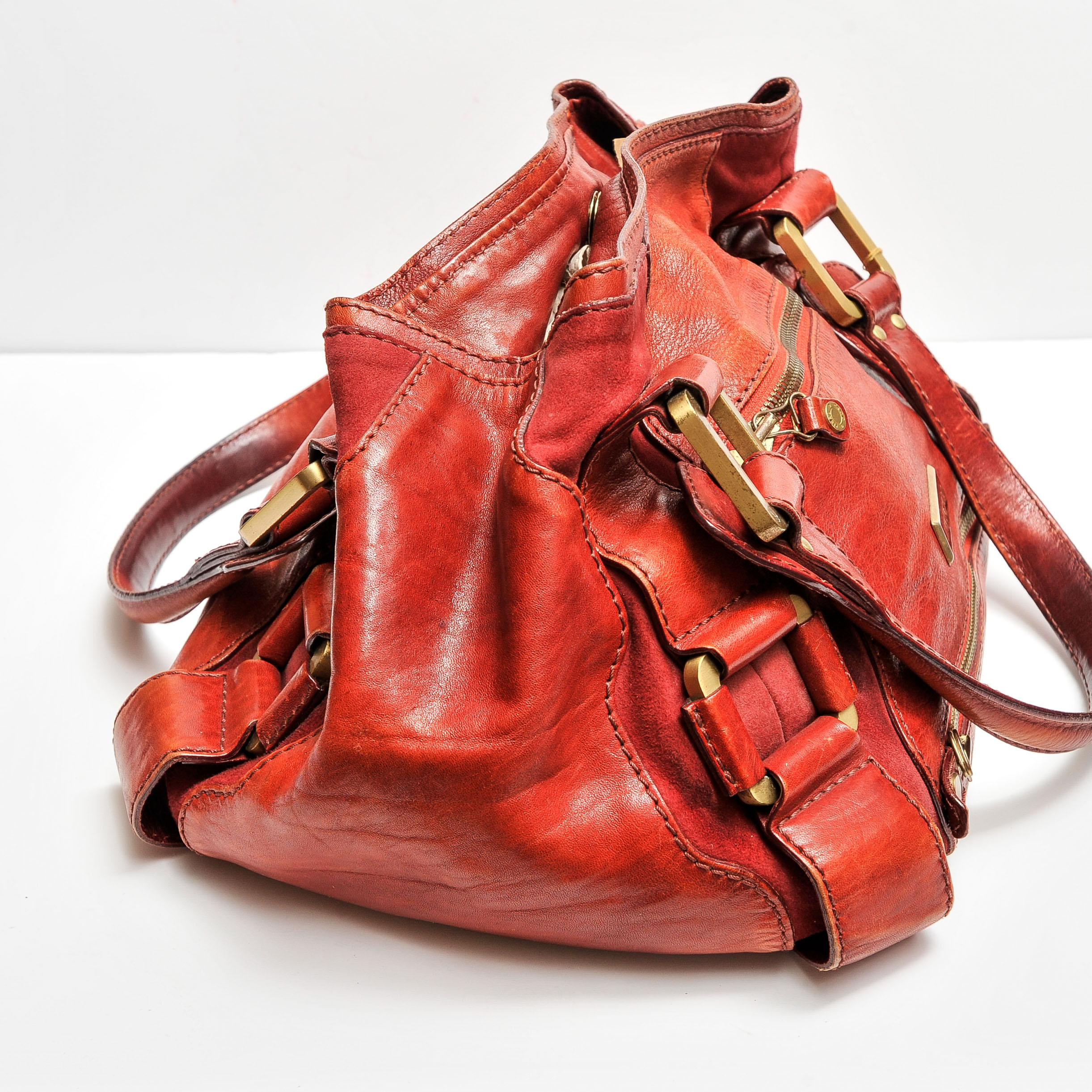 Jimmy Choo Red Leather Handbag