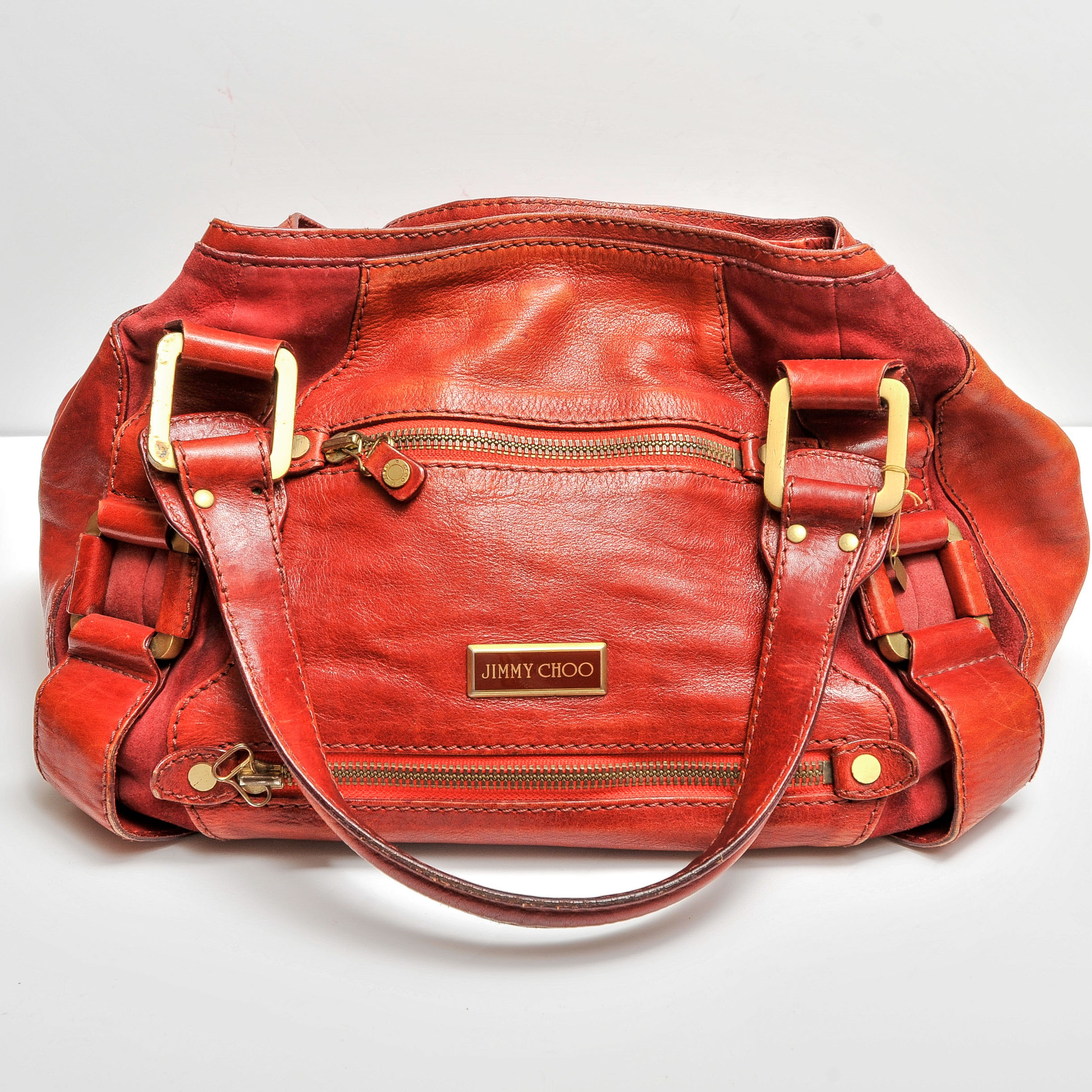 Jimmy Choo Red Leather Handbag