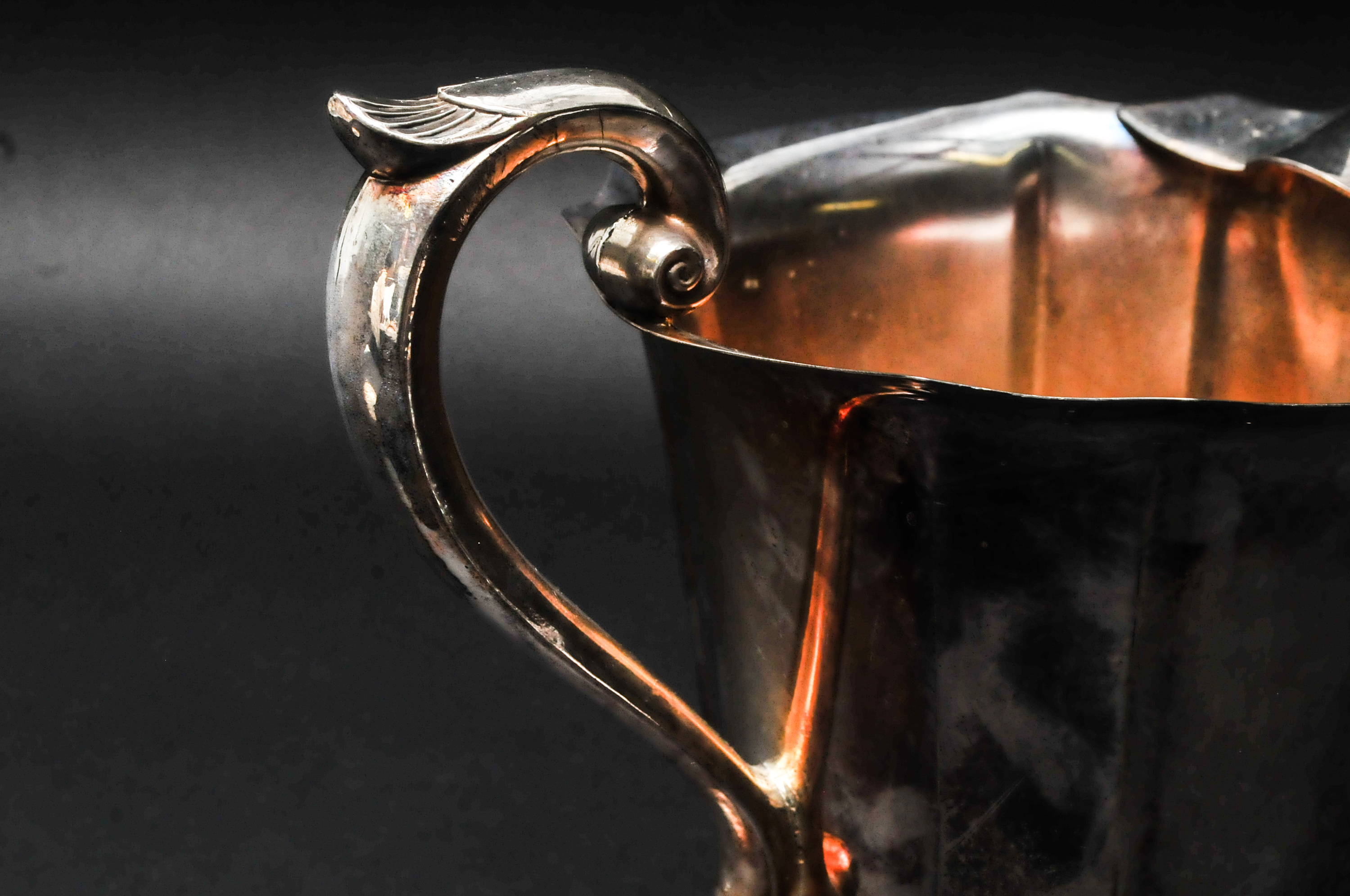 Vintage Silver Plate Lidded Dish and Ornate Pitcher