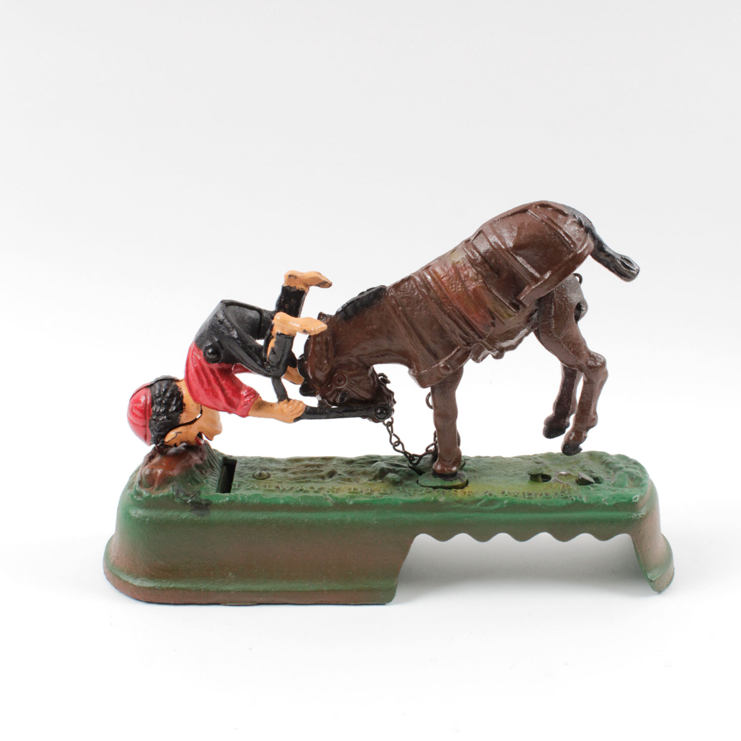 "I Always Did 'Spise a Mule" Vintage Book of Knowledge Mechanical Bank