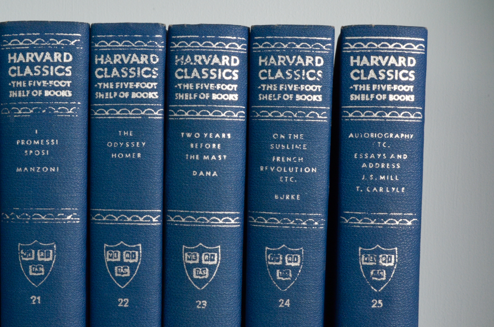 Vintage Harvard Classics "Five Foot Shelf of Books" Collection