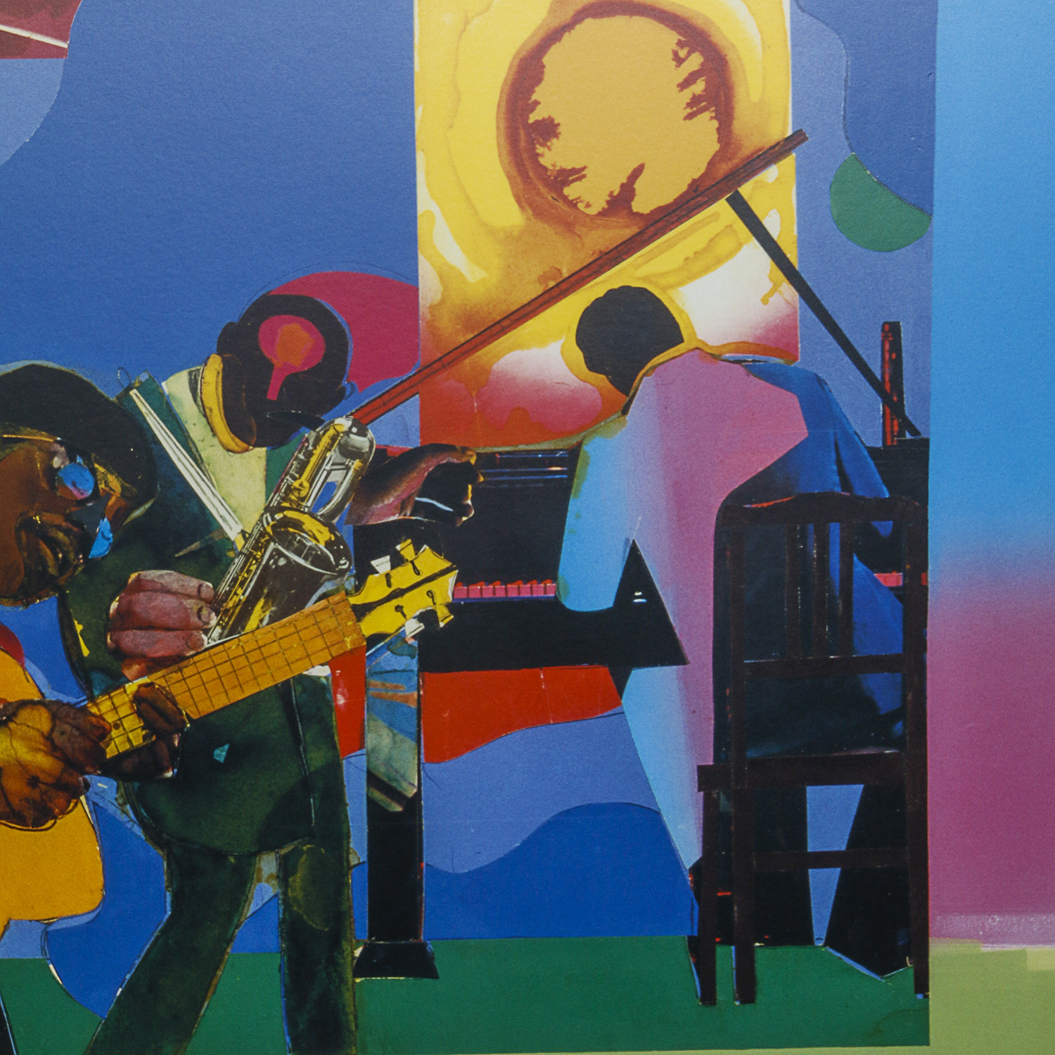 Romare Bearden Signed Print "Jammin At The Savoy"