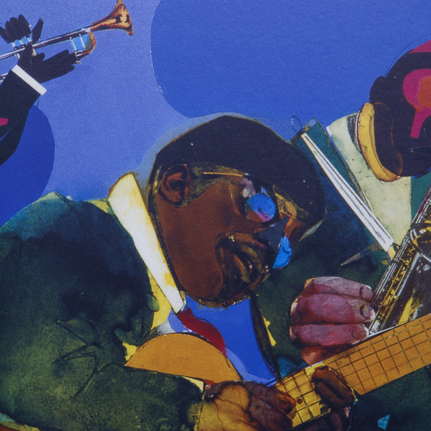 Romare Bearden Signed Print "Jammin At The Savoy"