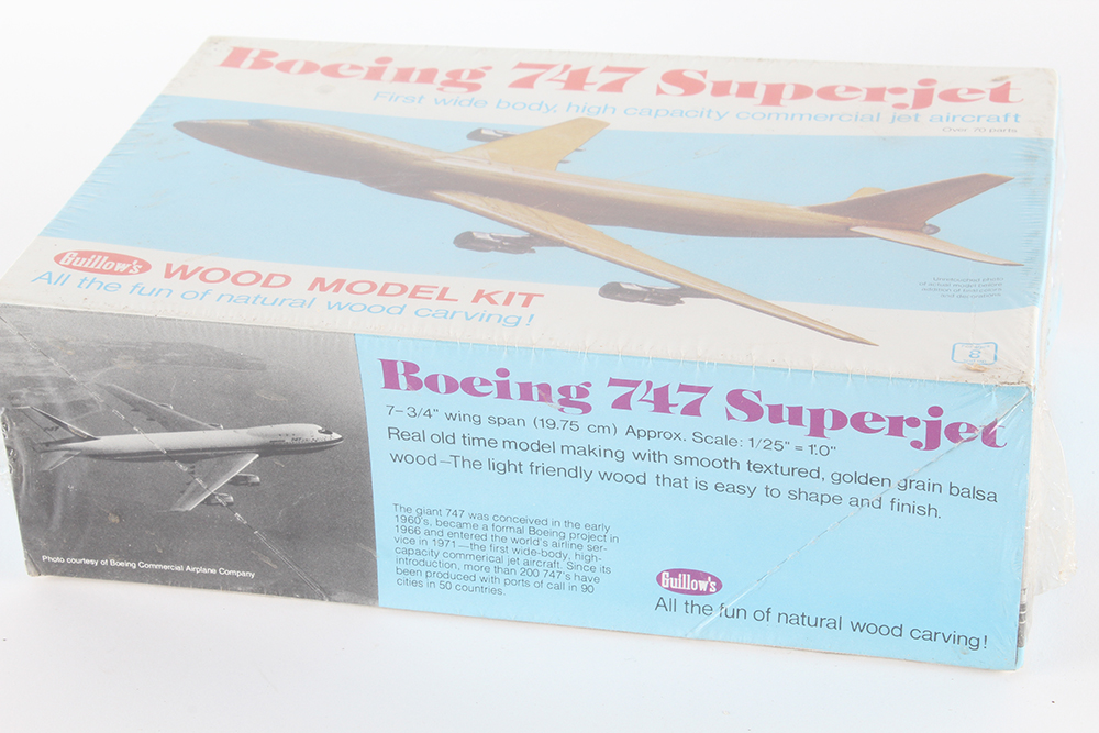 Guillow's Boeing 747 Superjet 1/25 Scale Wood Model Plane Kit