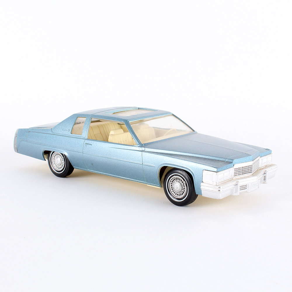 Vintage 1979 Blue Cadillac Coupe Deville Car Model By Johan Models