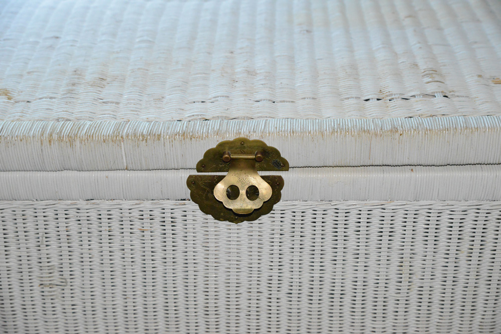 Wicker Blanket Chest