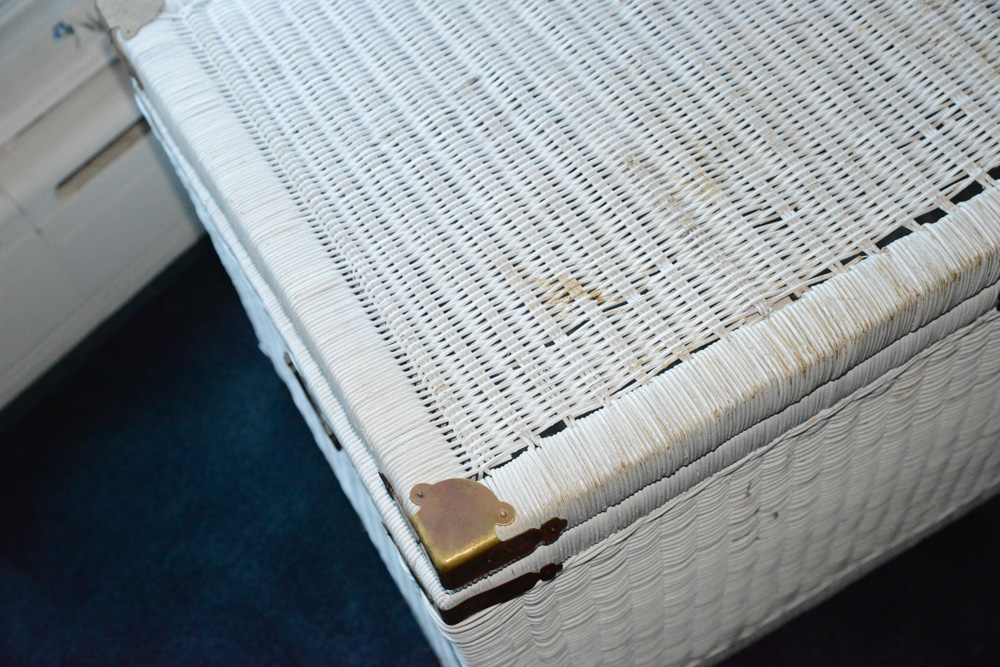 Wicker Blanket Chest