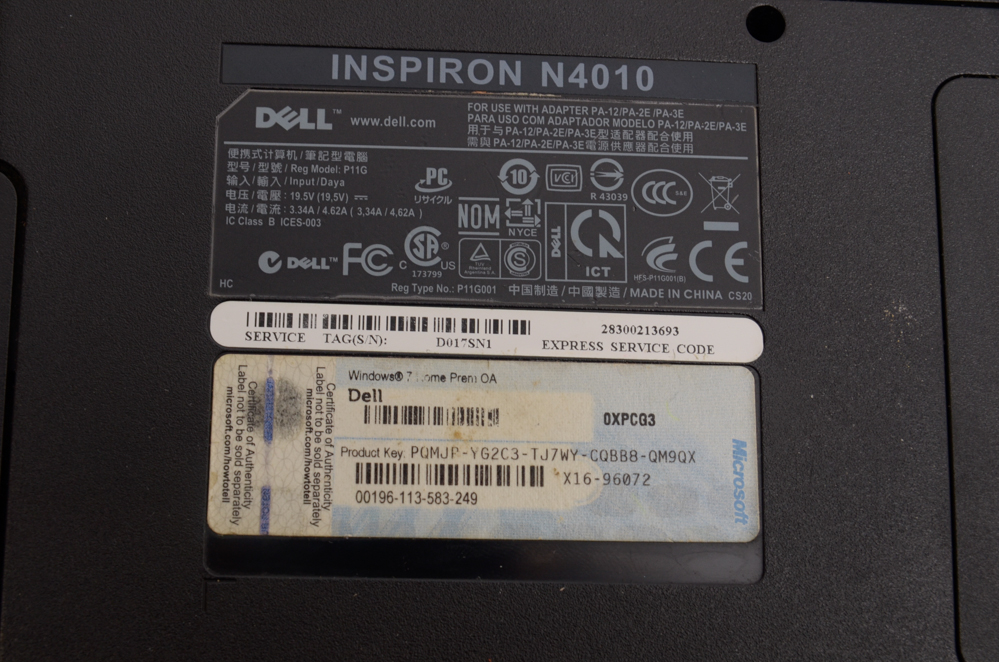 Dell Inspiron N4010 Laptop