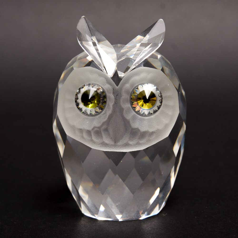 Swarovski Large Owl Crystal Figurine #010022
