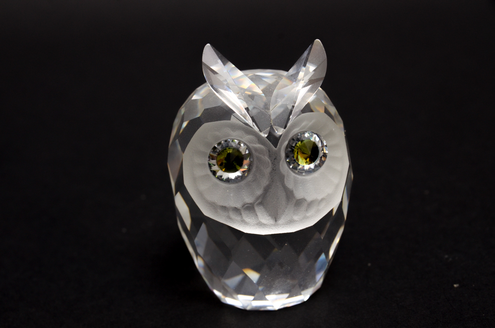 Swarovski Large Owl Crystal Figurine #010022