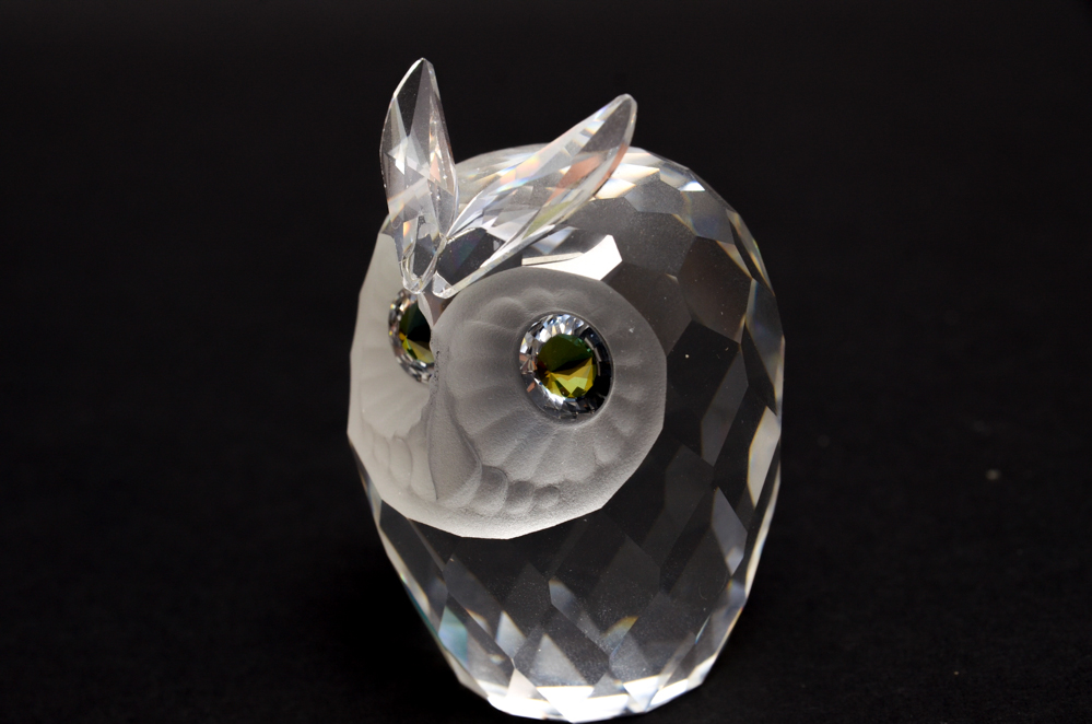 Swarovski Large Owl Crystal Figurine #010022