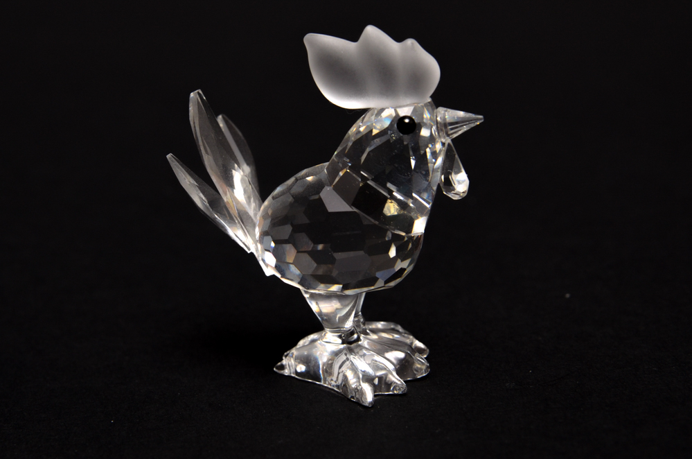 Swarovski Mini Rooster Crystal Figurine #014497