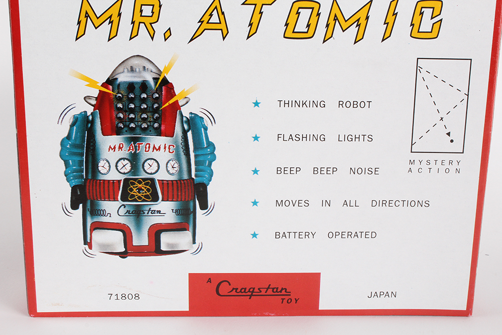 Limited Reproduction of Cragstan Mr. Atomic Tin Toy Robot
