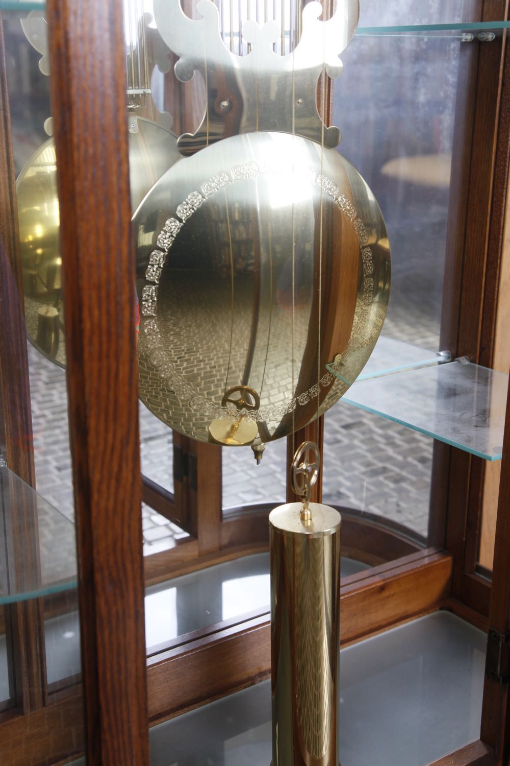 Ridgeway Oak Curio Grandfather Clock