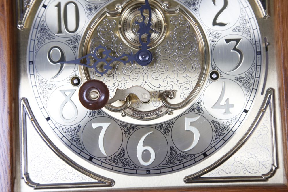 Ridgeway Oak Curio Grandfather Clock