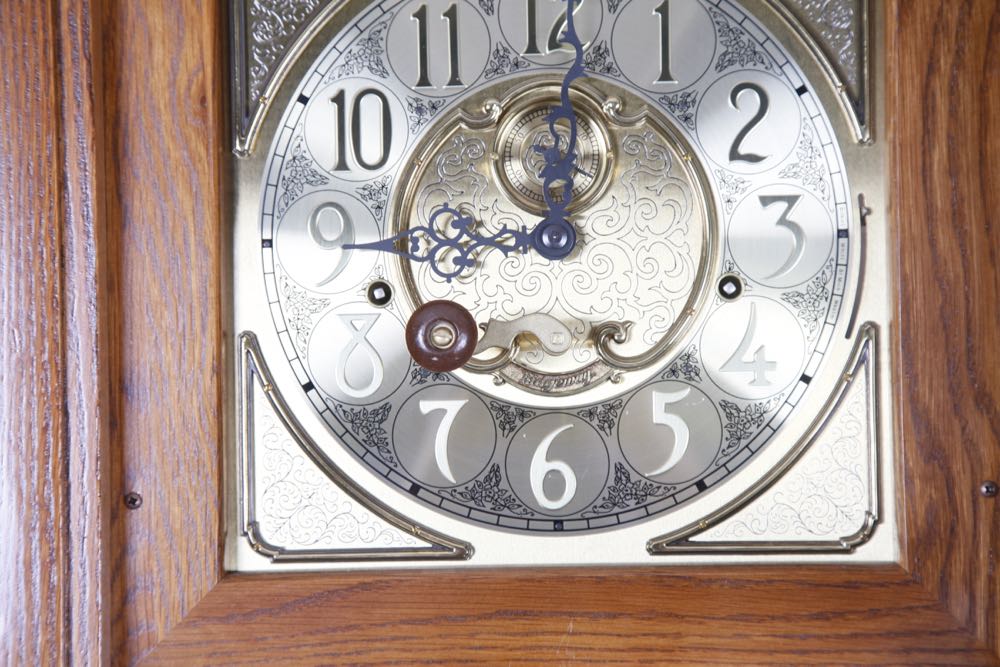 Ridgeway Oak Curio Grandfather Clock