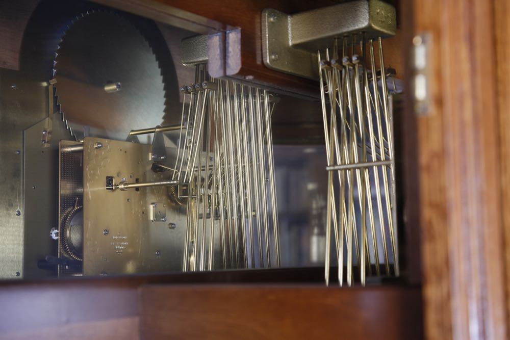 Ridgeway Oak Curio Grandfather Clock