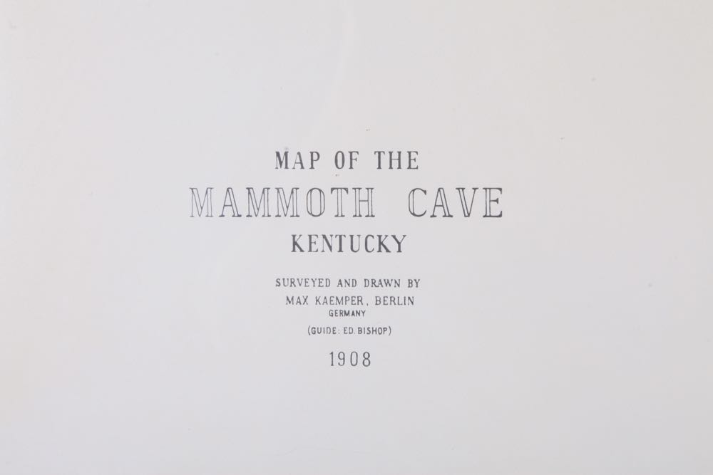Framed Replica Mammoth Cave Map