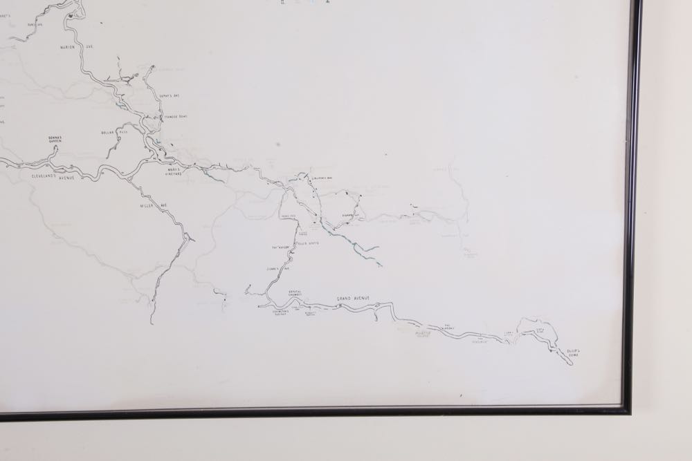 Framed Replica Mammoth Cave Map
