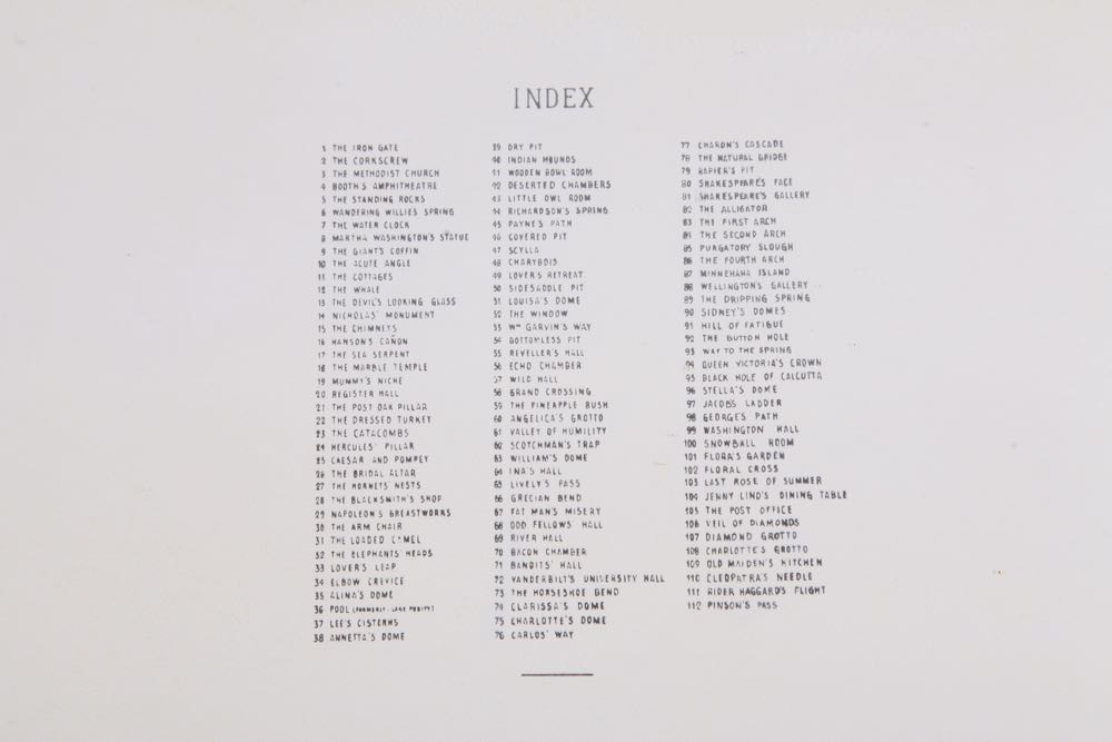 Framed Replica Mammoth Cave Map