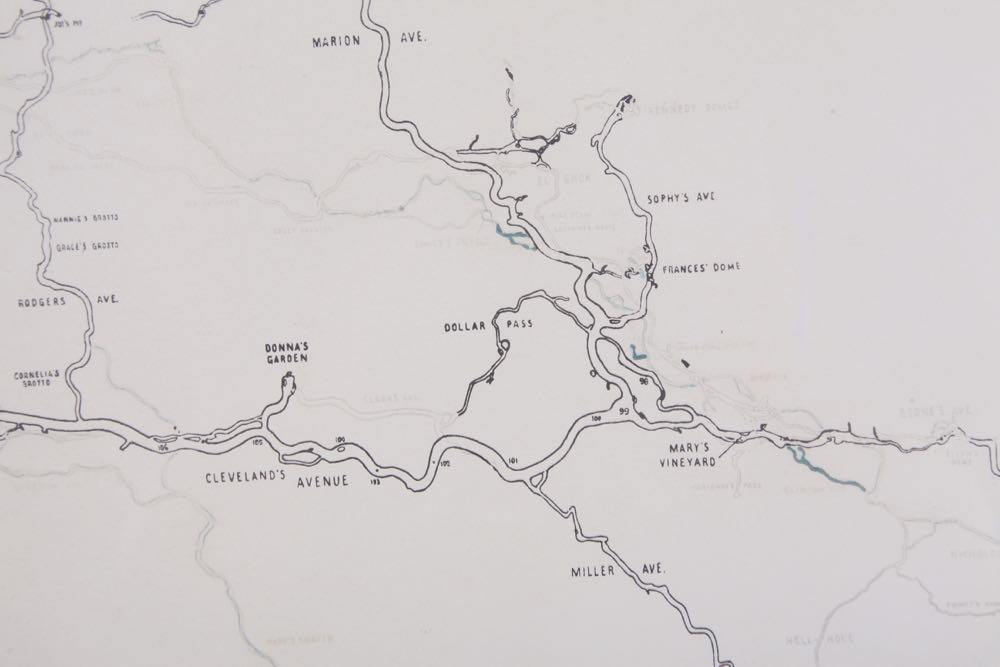 Framed Replica Mammoth Cave Map
