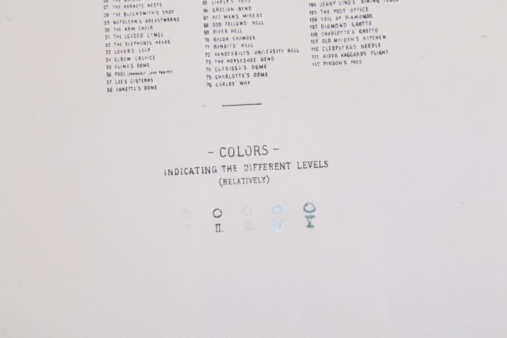 Framed Replica Mammoth Cave Map