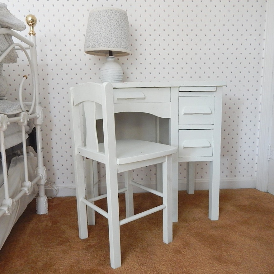 Antique Child's Desk and Chair