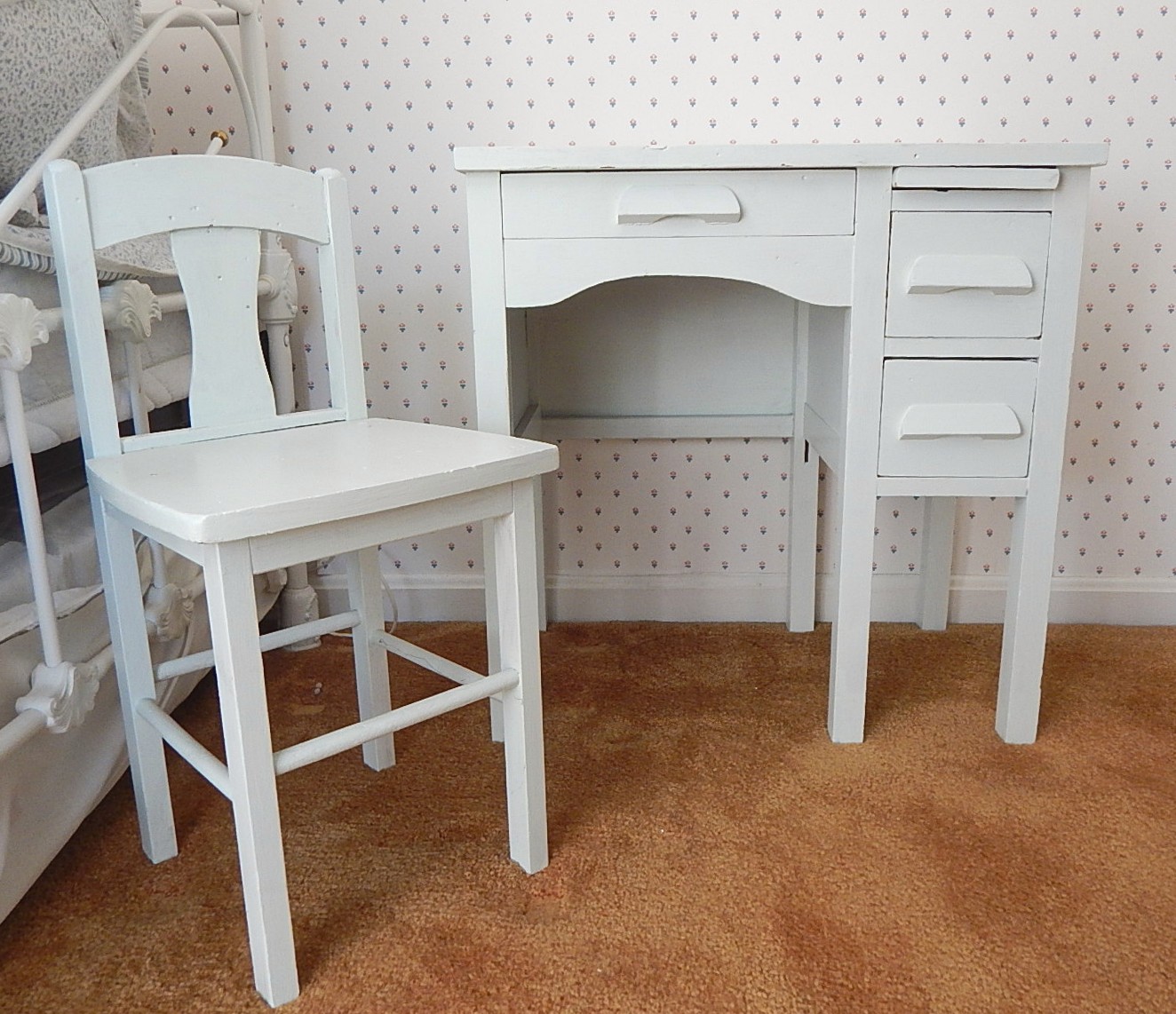 Antique Child's Desk and Chair