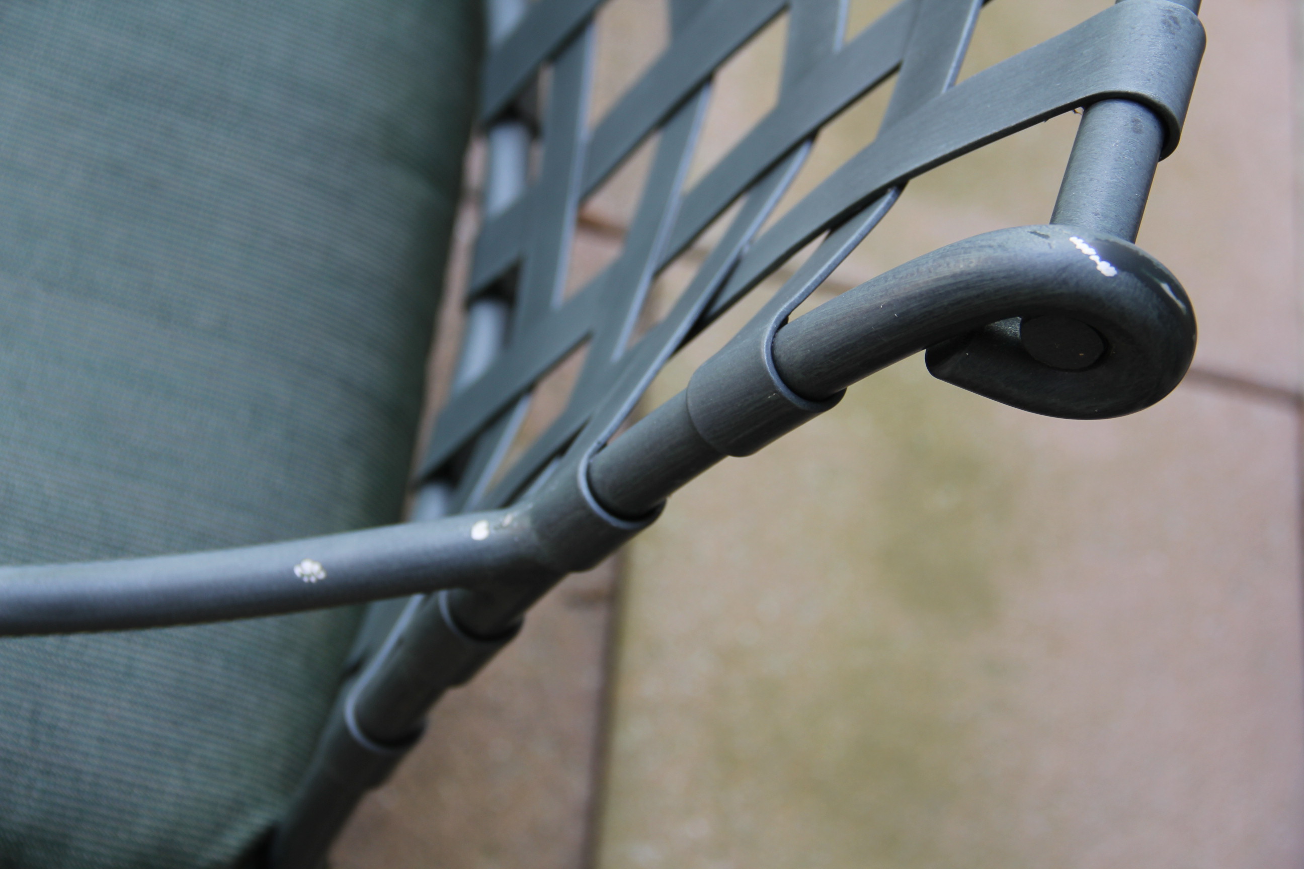 Metal Patio Table and Six Chairs