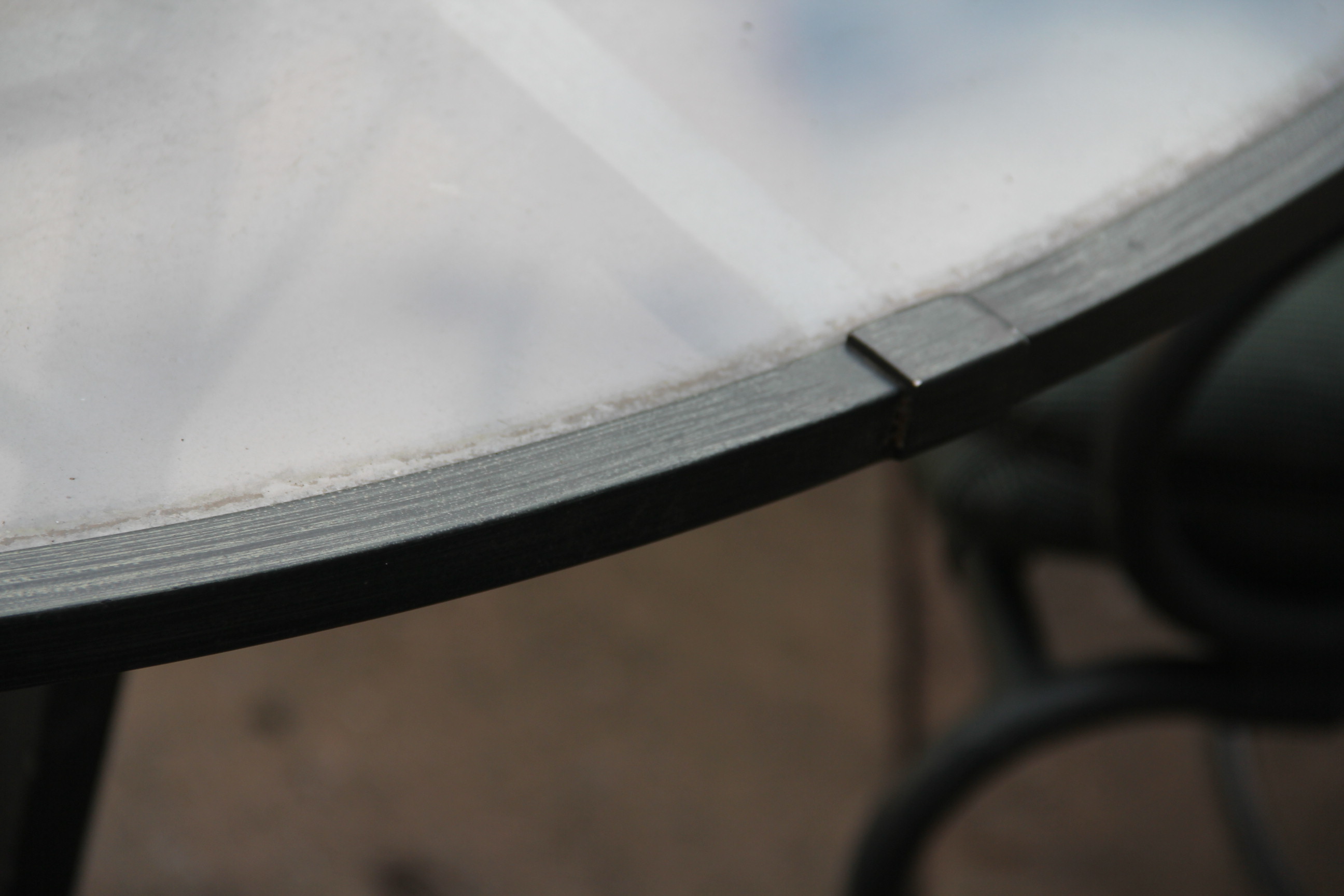 Metal Patio Table and Six Chairs