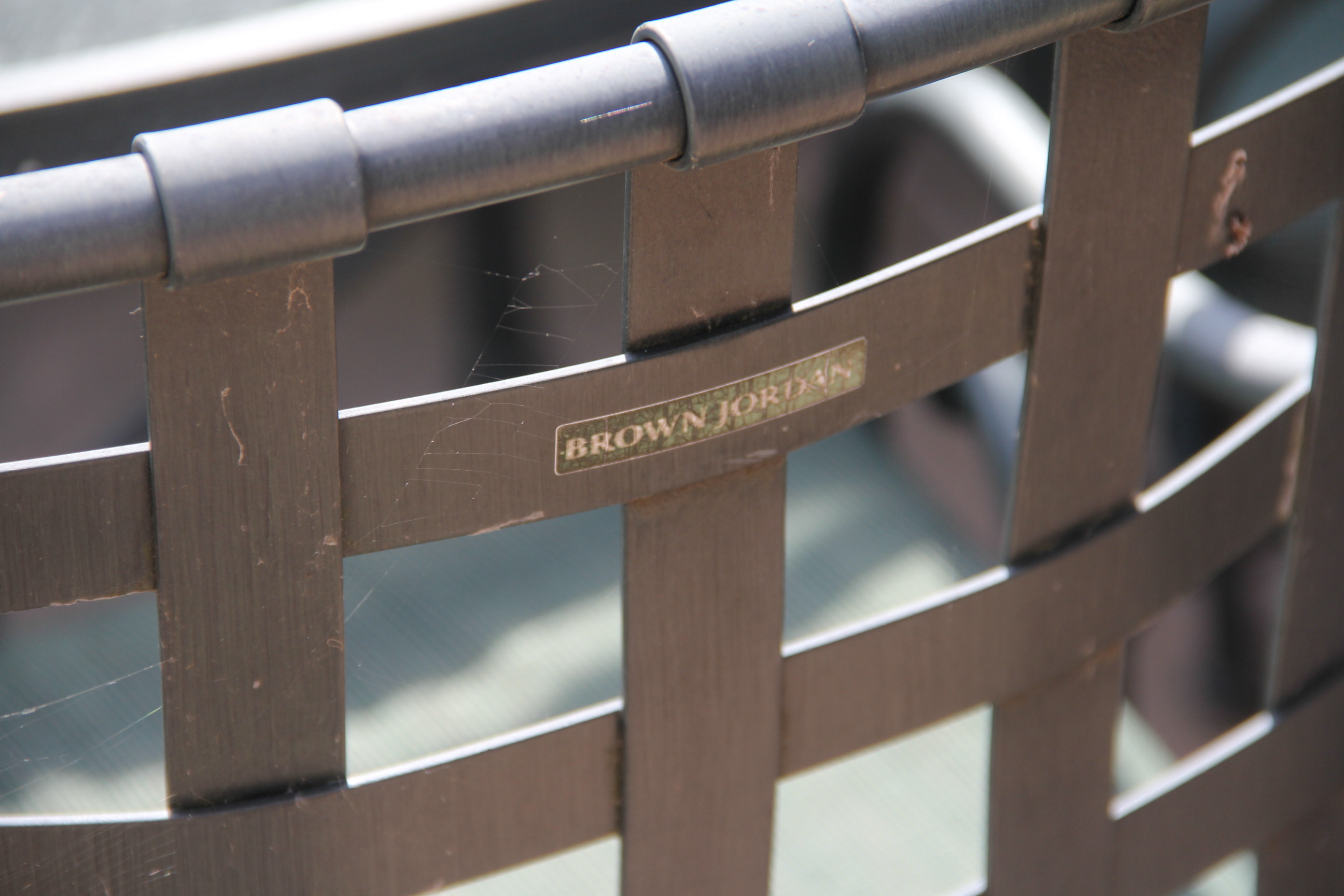 Metal Patio Table and Six Chairs
