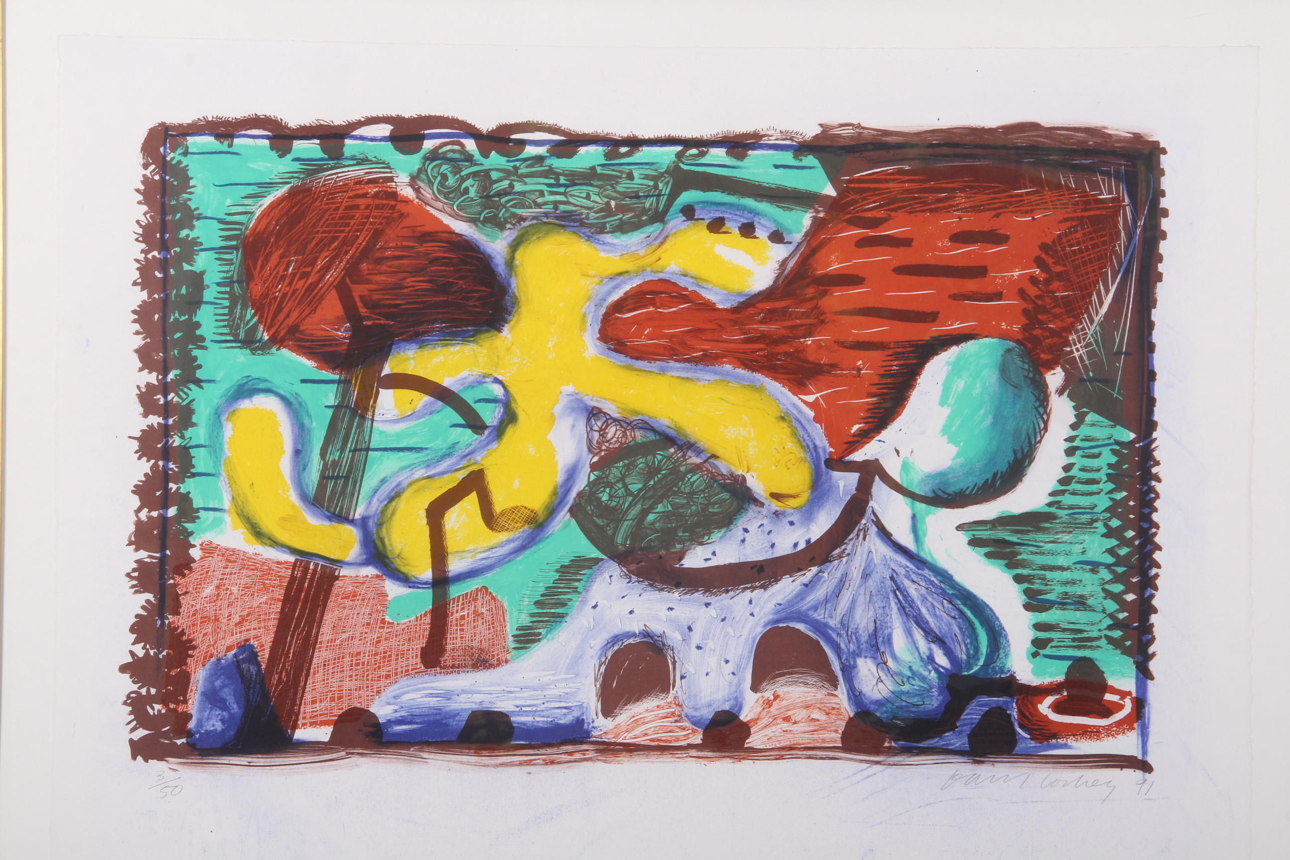 David Hockney "The New and the Old and The New" Signed Limited Edition Lithograph